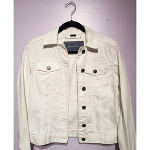 Eddie Bauer White Jean Jacket